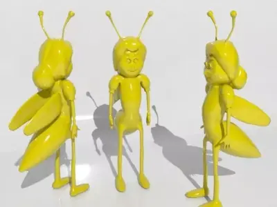 Cartoon Bee 3D model shop