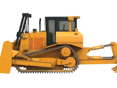 Dozer D7R Low-poly 3D model