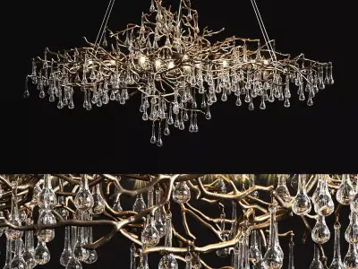 Chandelier serip bijout 3D model