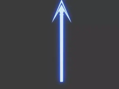 Undynes spear Free low-poly 3D model