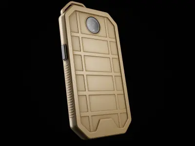 Military Phone Low-poly 3D model
