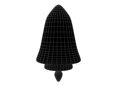 Rocket Icon v1 002 Low-poly 3D model