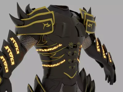 Dragon armor 3D model