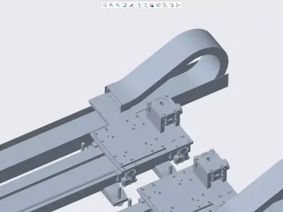 5 models of 70KG robot walking shafts 3D model