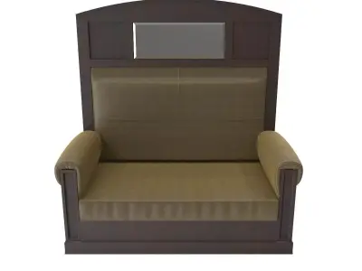 Antique sofa A 3D model