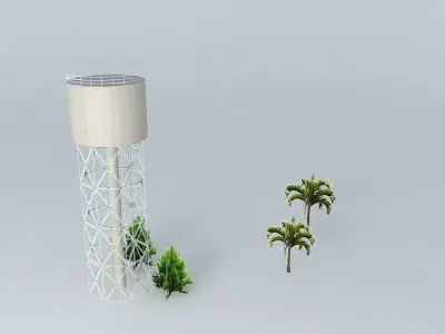 Darwin Water Tower Free 3D model