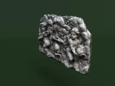 Fountain 3d scan Crimea Vorontsov Palace 3D model