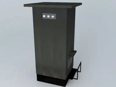 Electric Substation Galdovo Free 3D model