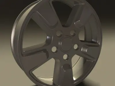 Car rim 7 Low-poly 3D model