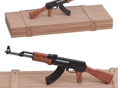 AK 47 3D model get