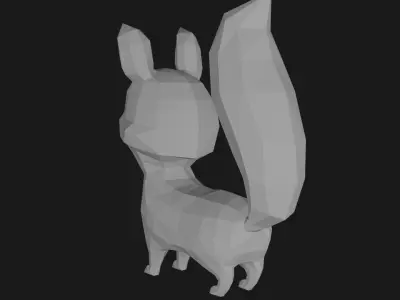 Low-poly Little Foxy 3D model