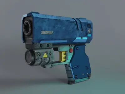 Sci-Fi Pistol 3D model purchase
