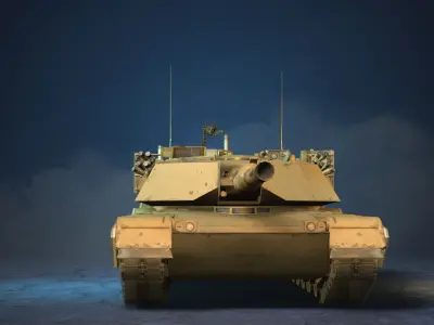 Abrams Main Battle Tank 3D model