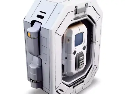 SciFi Power Core Game Asset Low-poly 3D model