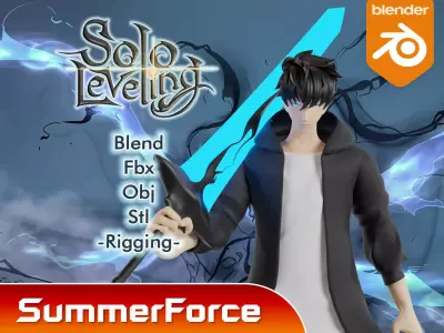 Sung Jin Woo - Solo leveling 3D model purchase