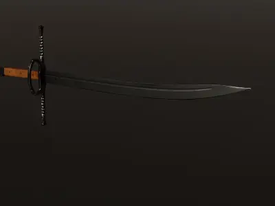Kriegsmesser Sword Low-poly 3D model purchase