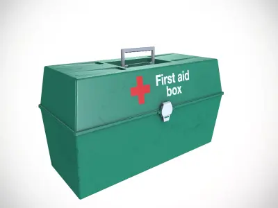First Aid Box Low-poly 3D model purchase