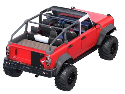 OFF ROAD FORD  Branco 3D model