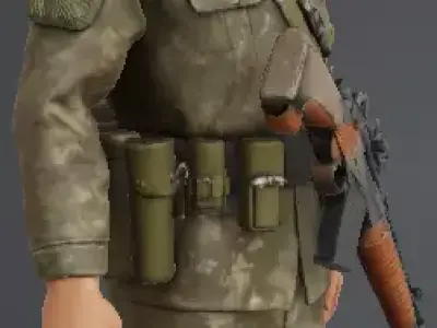 army soldier 3D model
