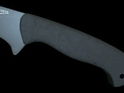 Kukri Machete Low-poly 3D model