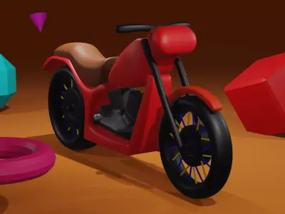 toy motorcycle Free 3D model
