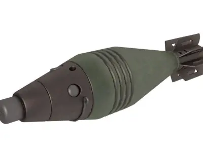 60 mm mortar rounds 3D model