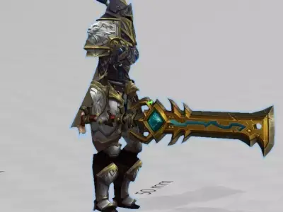 World of Warcraft Alliance Gardien F 3D Print 3D print model