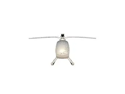 Detailed Military Helicopter 3D Model 3D print model