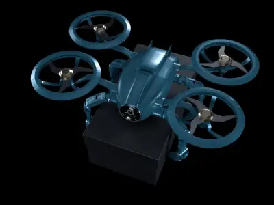 Drone dji phantom quadcopter 3D model get