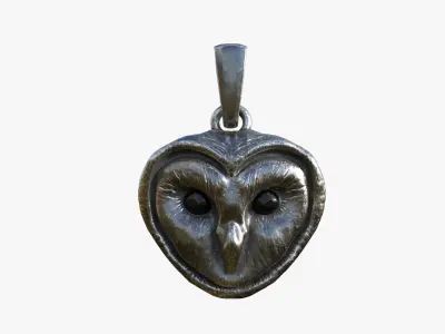 Pendant Owl 3D print model