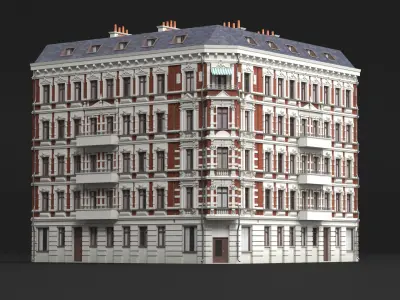 Apartments Building in Berlin 3D model