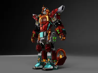 mecha 3D model