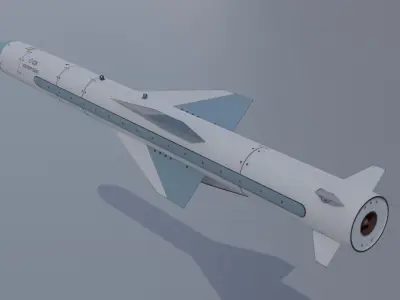 Chinese Navy Eagle Strike YJ 83K anti-ship missile 4K texture 3D model