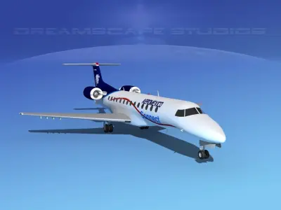 Embraer ERJ-135 Aero Mexico 3D model