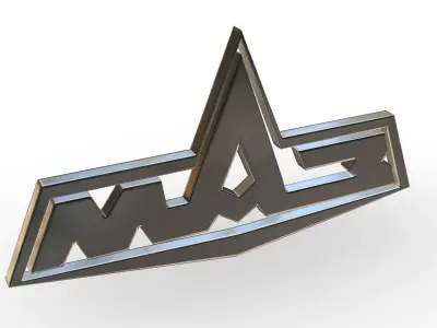 maz logo 3D model