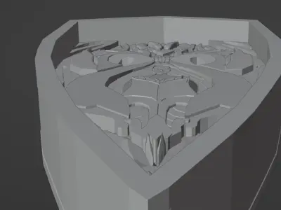 Fantasy Shield Low-poly 3D model buy