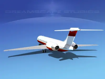 McDonnell Douglas MD-87 Corporate 12 3D model