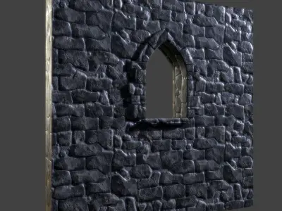 Castle Modular Kit Low-poly 3D model