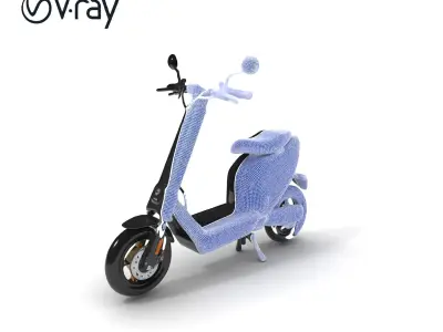 Modern Electric Scooter D Model Pack Low-poly 3D model