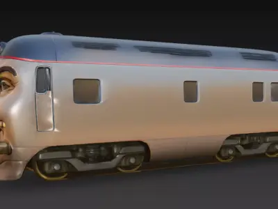 Ciuf Ciuf Treno Pervertito - Italian Brainrot Low-poly 3D model
