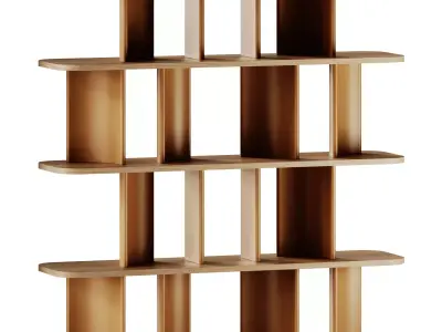 Morica Design Parentesi Bookcase Double sided 3D model