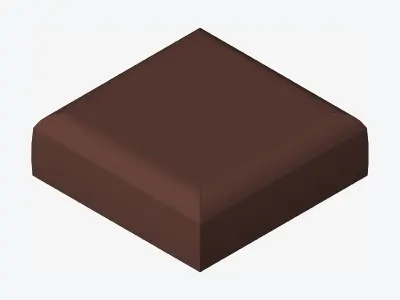 Seat - Ottoman - Simplicity - Type 2 Low-poly 3D model