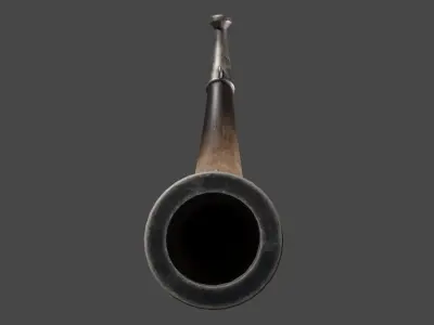 Stylized Viking  Horn Arabian style  low poly PBR Game Ready Low-poly 3D model