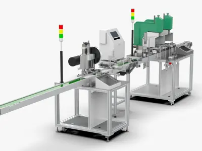 Automatic Riveting Inkjet Pad Printing Machine 3D model