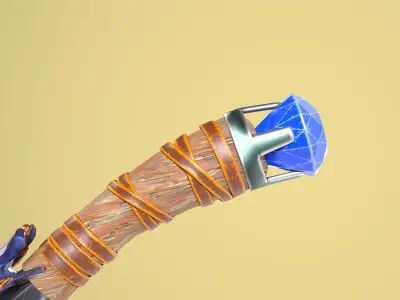 Stylized Dagger - Game Asset Low-poly 3D model