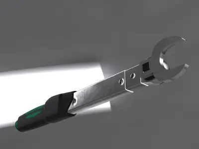 Torque Wrench Ratchet Low-poly 3D model