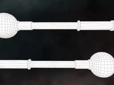Blunt Mace Low-poly 3D model