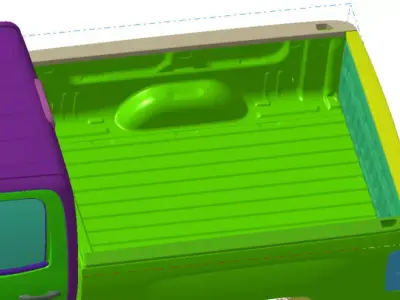 Chevrolet Silverado 2500 2015 Pickup Vehicle 3d scan data 3D model