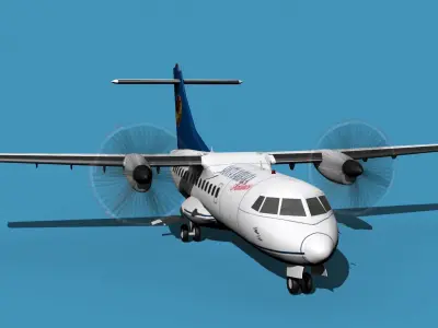 ATR-42-320 Santa Barbara Air 3D model