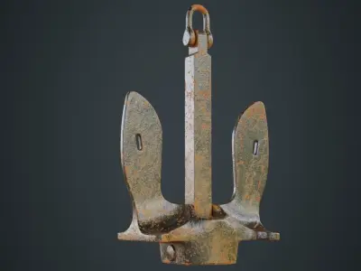 Anchor 1B Low-poly 3D model